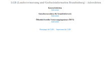 Tablet Screenshot of geodyn.geobasis-bb.de